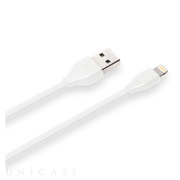 Lightningコネクター用 USBフラットケーブル0.5m ホワイト
