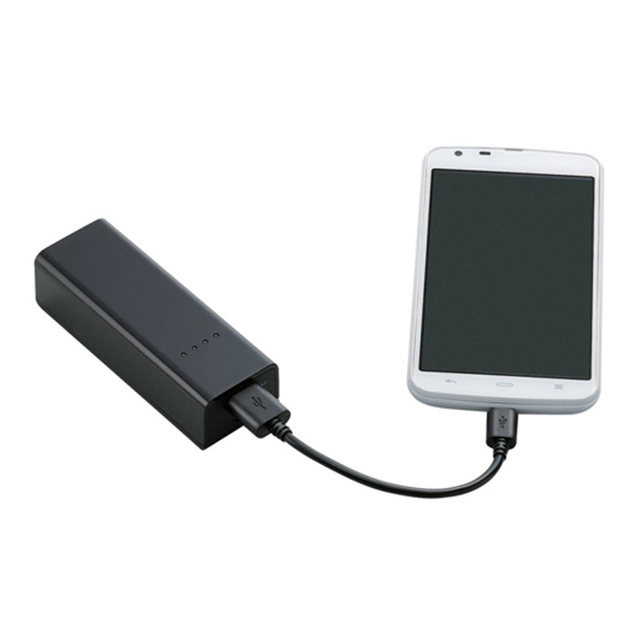 スマートフォン用モバイルバッテリー ブラックサブ画像