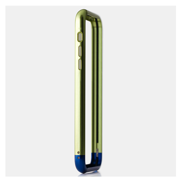 【iPhoneSE(第1世代)/5s/5 ケース】Duralumin Bumper (Lime×Blue)サブ画像