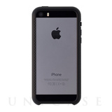 【iPhoneSE(第1世代)/5s/5 ケース】Duralumin Bumper Quattro (Black)