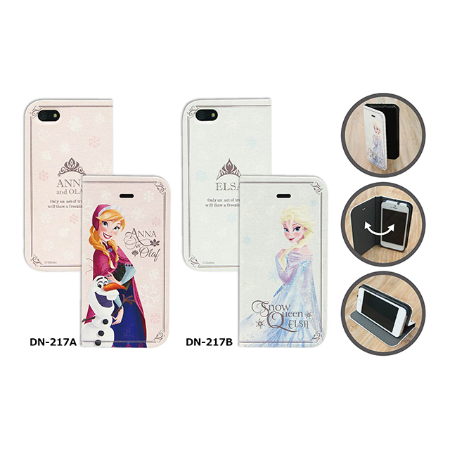 【iPhone5s/5 ケース】アナと雪の女王 フリップケース エルササブ画像
