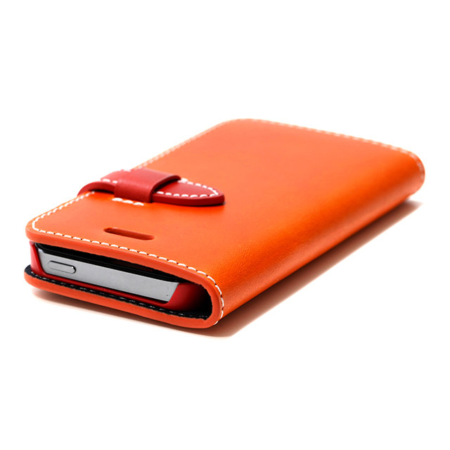 【iPhone5s/5 ケース】ブッテーロレザー オレンジ＆レッドサブ画像
