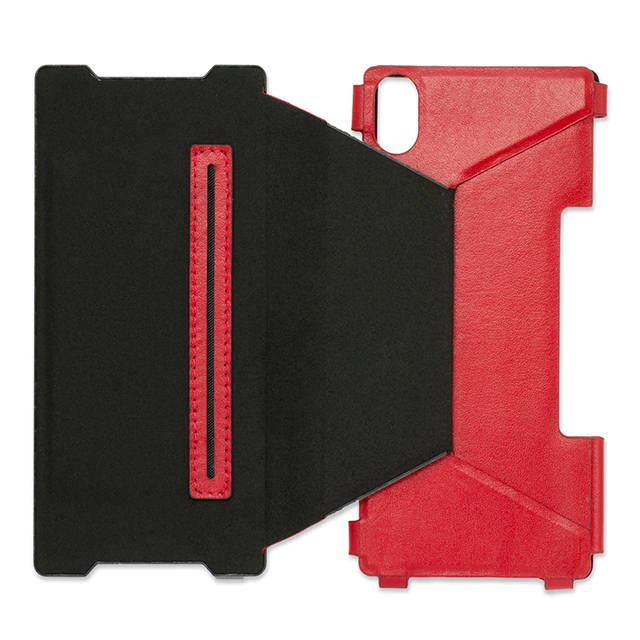 【XPERIA Z2 ケース】Carbon ＆ Leather Case for Xperia Z2 Signal Redサブ画像