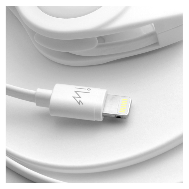 innowatt Retractable cable (Flat 3ft) WHITEサブ画像