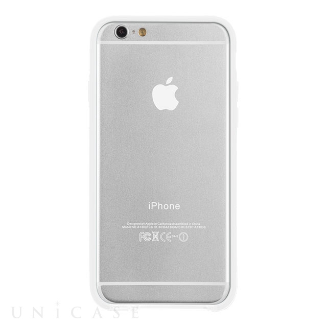 【iPhone6s/6 ケース】Tough Frame (Clear/White)