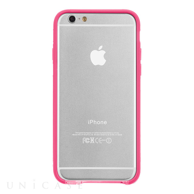 【iPhone6s/6 ケース】Tough Frame (Clear/Pink)