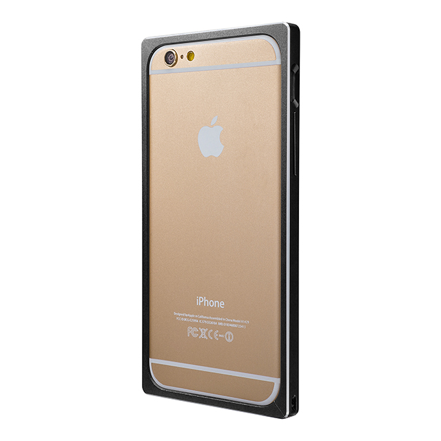 【iPhone6s/6 ケース】Straight Metal Bumper (Black)サブ画像