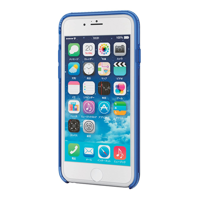 【iPhone6s/6 ケース】ハイブリッドケース (ブルー)サブ画像