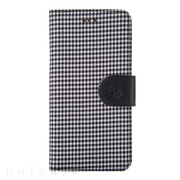 【iPhone6s Plus/6 Plus ケース】PU Case Western Series Diary (Black Checked)
