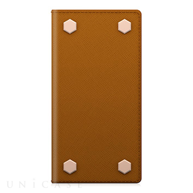 【iPhone6s/6 ケース】D5 Saffiano Calf Skin Leather Diary (タンブラウン)