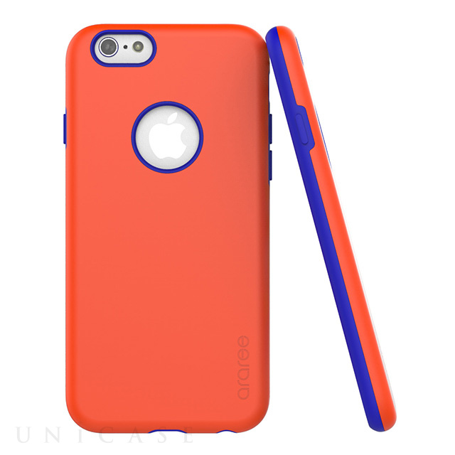 【iPhone6s/6 ケース】Amy Art Colors Bar (オレンジ+ブルー)