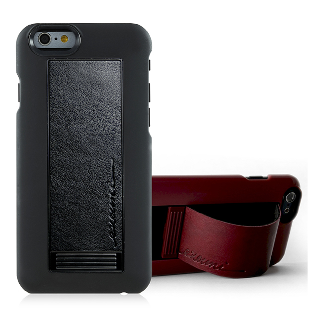 【iPhone6s/6 ケース】Leather Arc Stand Case S56 ブラックサブ画像