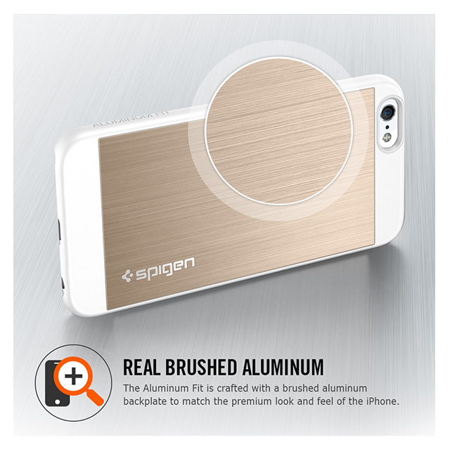 【iPhone6 ケース】Aluminum Fit Satin Silverサブ画像
