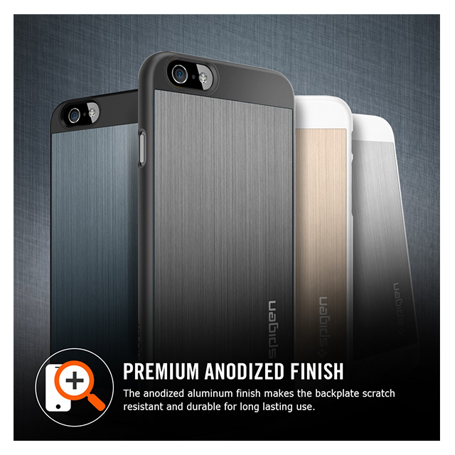 【iPhone6 ケース】Aluminum Fit Satin Silverサブ画像