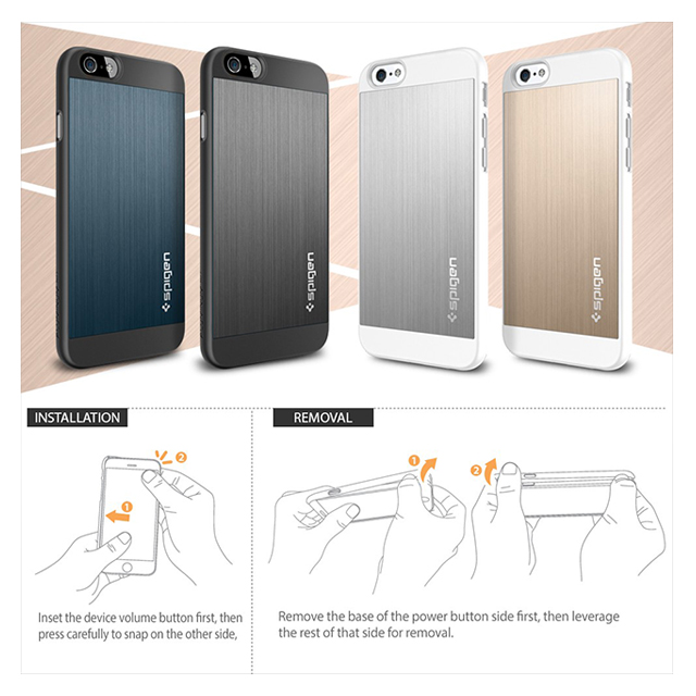 【iPhone6 ケース】Aluminum Fit Metal Slateサブ画像