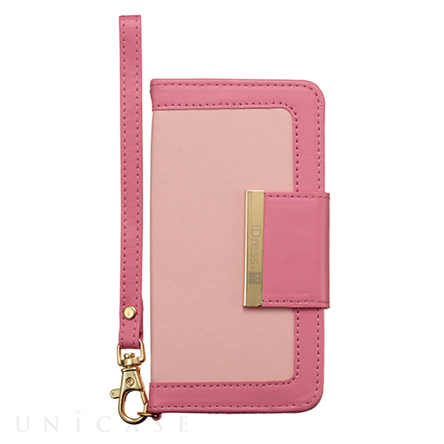 【iPhone6s/6 ケース】Girls i バイカラーダイヤリーカバー ライトピンク×ピンク