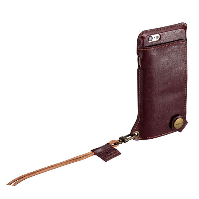 【iPhone6s/6 ケース】BZGLAM Wearable Leather Cover ブラウンgoods_nameサブ画像