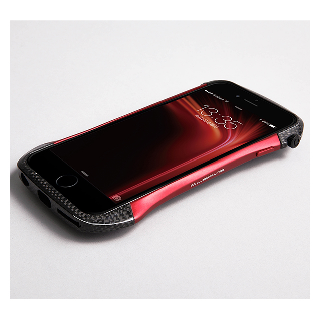 【iPhone6s/6 ケース】CLEAVE Hybrid Bumper (Carbon＆Red)サブ画像