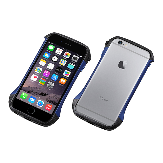 【iPhone6s/6 ケース】CLEAVE Hybrid Bumper (Carbon＆Blue)サブ画像