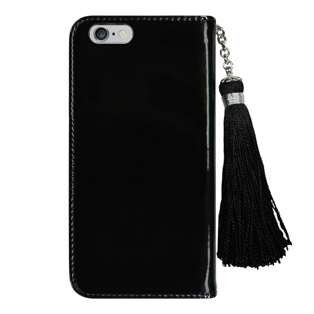 【iPhone6s/6 ケース】イニシャルウォレットケース ”K” ブラック for iPhone6s/6サブ画像
