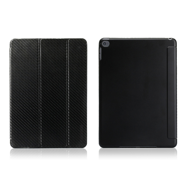 【iPad Air2 ケース】CarbonLook SHELL with Front cover (カーボンブラック)サブ画像