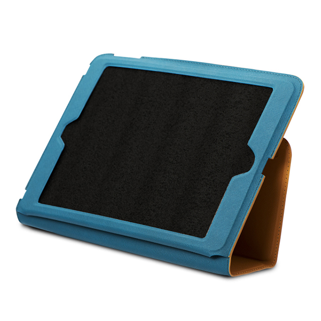 【iPad(9.7inch)(第5世代/第6世代)/Air2/iPad Air(第1世代) ケース】LeatherLook Classic with Front cover (ロッソレッド/ミランブラック)サブ画像