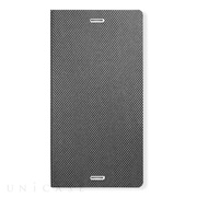 【XPERIA Z3 ケース】Metal Square Cover Diary (シルバー)