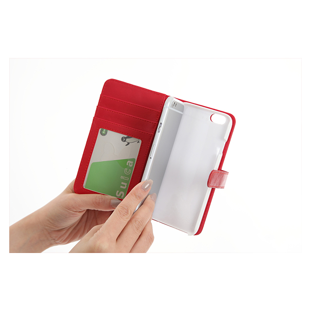 【iPhone6s/6 ケース】石付きエンボスBOOKケース (ミニー/赤)サブ画像