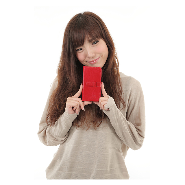 【iPhone6s/6 ケース】石付きエンボスBOOKケース (ミニー/赤)サブ画像
