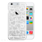 【iPhone6s/6 ケース】i-Clear イルミネーションケース Heart White