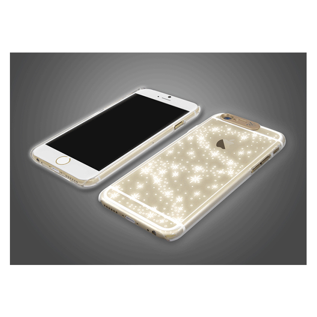 【iPhone6s/6 ケース】i-Clear イルミネーションケース Snow Goldサブ画像
