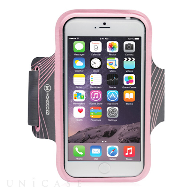 【iPhone6 ケース】Neoprene Armband with Cable Management (ピンク)