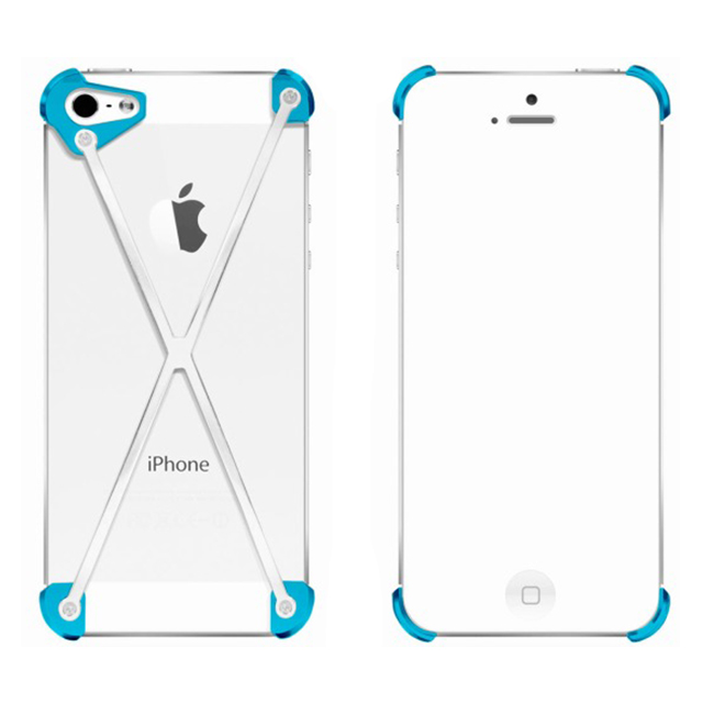 【iPhoneSE(第1世代)/5s/5 ケース】RADIUS case (Cyan＆Polished X)サブ画像