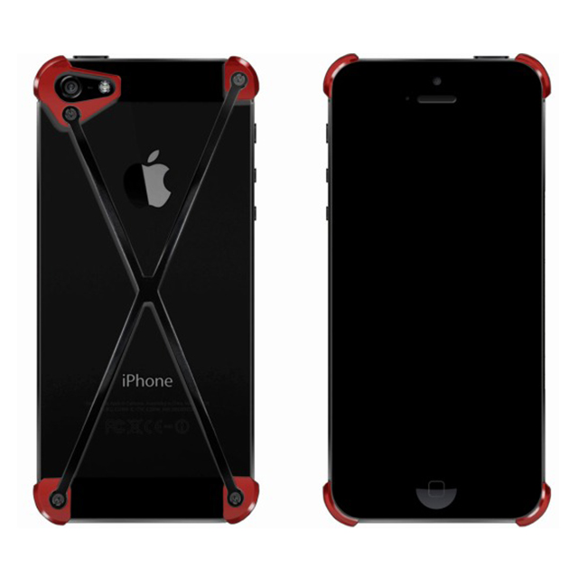 【iPhoneSE(第1世代)/5s/5 ケース】RADIUS case (Red＆Slate X)サブ画像