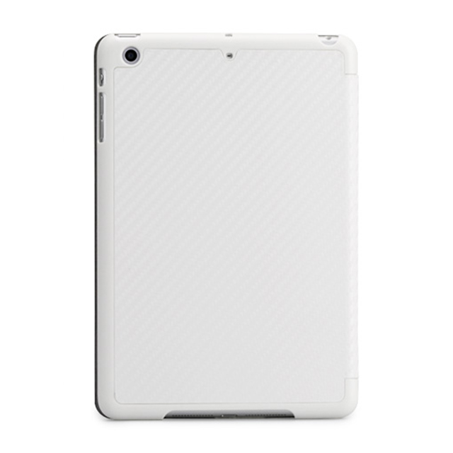 【iPad mini3/2/1 ケース】CarbonLook SHELL with Front cover for iPad mini カーボンホワイトサブ画像