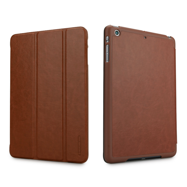【iPad mini3/2/1 ケース】LeatherLook SHELL with Front cover for iPad mini チョコレートブラウンgoods_nameサブ画像