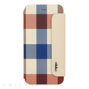 【iPhone6s Plus/6 Plus ケース】Fashion Flip Case CONRAN Creamy Checker