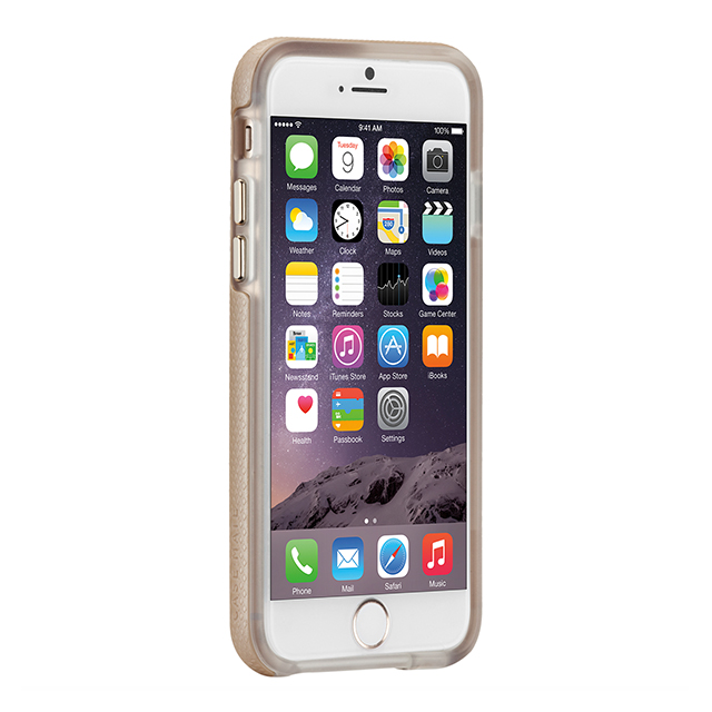 【iPhone6s/6 ケース】Hybrid Tough Case Gold/Clearサブ画像