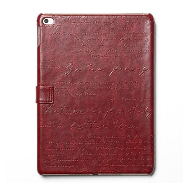 【iPad Air2 ケース】Lettering Diary ワインレッドサブ画像