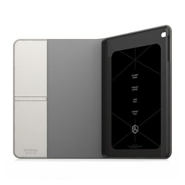 【iPad Air2 ケース】D5 Calf Skin Leather Diary ベージュサブ画像