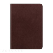 【iPad Air2 ケース】D5 Calf Skin Leather Diary ダークブラウン