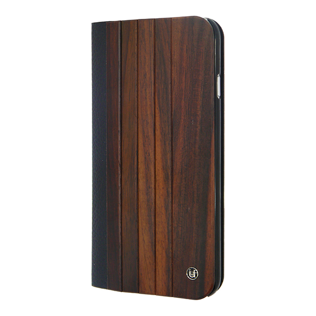 【iPhone6s/6 ケース】Wooden Case with Panel Design Black/Brownサブ画像