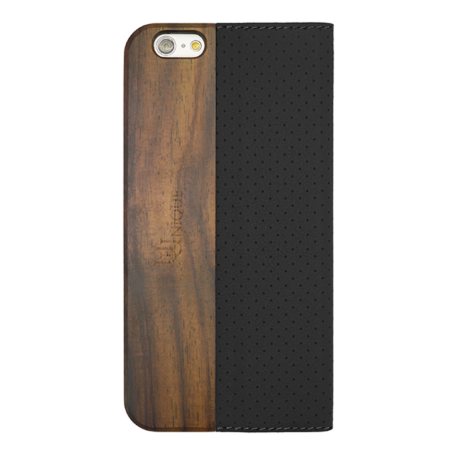 【iPhone6s/6 ケース】Wooden Case with Perforated design Blackサブ画像