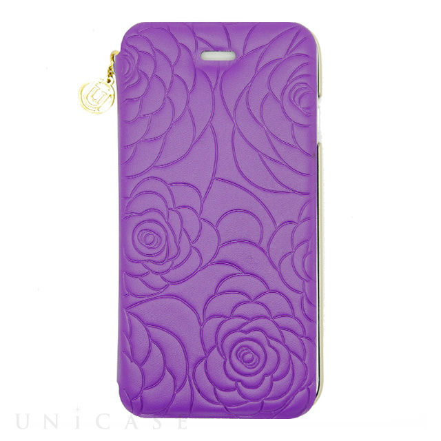【iPhone6s/6 ケース】Chamelia Leather Folio Hard Shell Purple Metallic