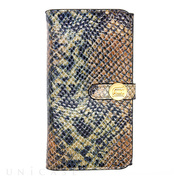 【iPhone6s/6 ケース】Luxe Exotic Female Wallet Snake (Tan)