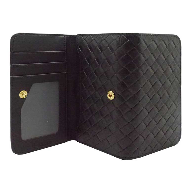 【iPhone6s/6 ケース】Luxe Exotic Female Wallet Weave (Black)サブ画像