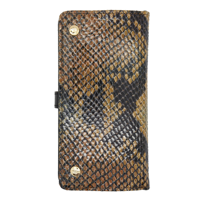 【iPhone6s/6 ケース】Luxe Exotic Slider Leather Wallet Snake (Tan)サブ画像
