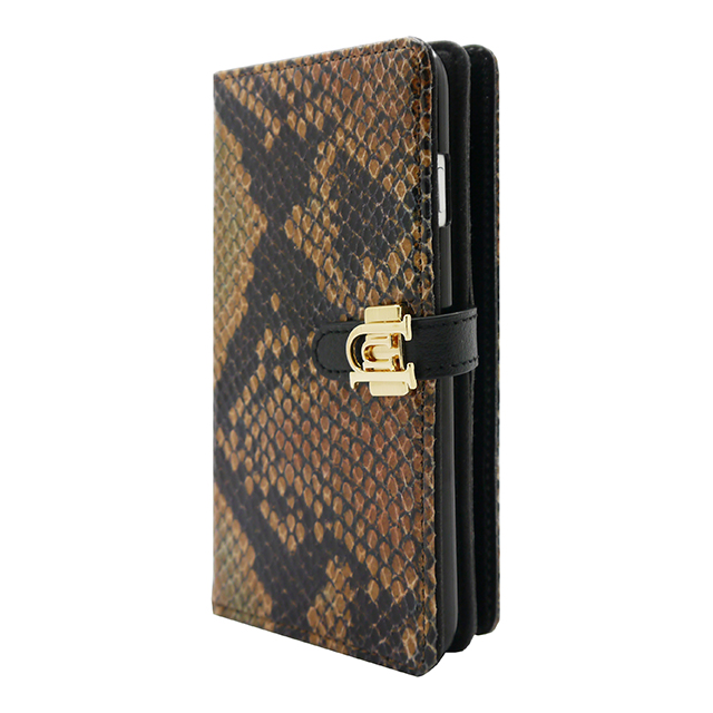 【iPhone6s/6 ケース】Luxe Exotic Slider Leather Wallet Snake (Tan)サブ画像