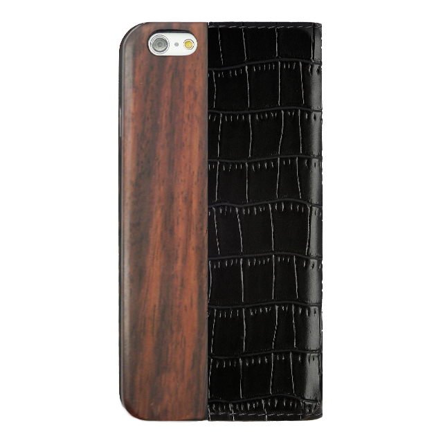 【iPhone6s Plus/6 Plus ケース】Wooden Case with Maxi Croc Brownサブ画像