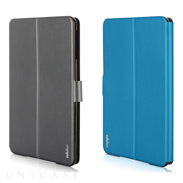 【iPad mini3/2/1 ケース】Dual Face Flip Case SYKES BASIC Space Gray/Ocean Blue